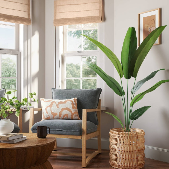 Artificial Banana Leaf Tree - Threshold: Indoor Faux Tree with Pot, No Assembly Required (LOCAL PICKUP ONLY)