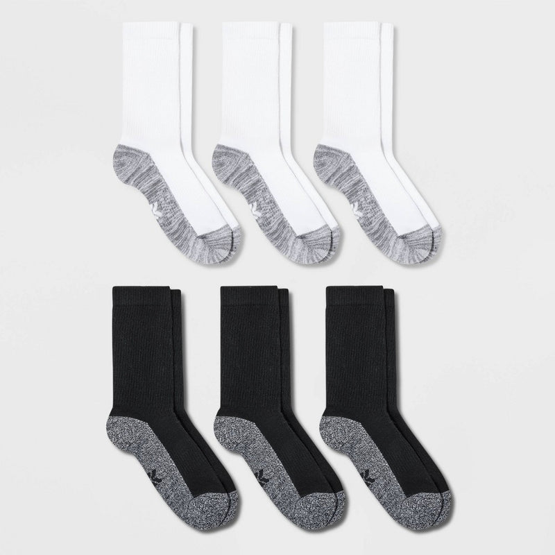 Kids' 6pk Crew Socks - All In Motion L