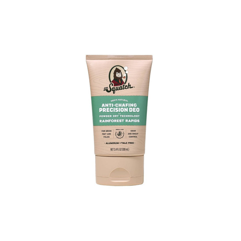 DR. SQUATCH Men's Natural DeodorantAnti-Chafing Precison - Rainforest Rapids - 3.4 fl oz
