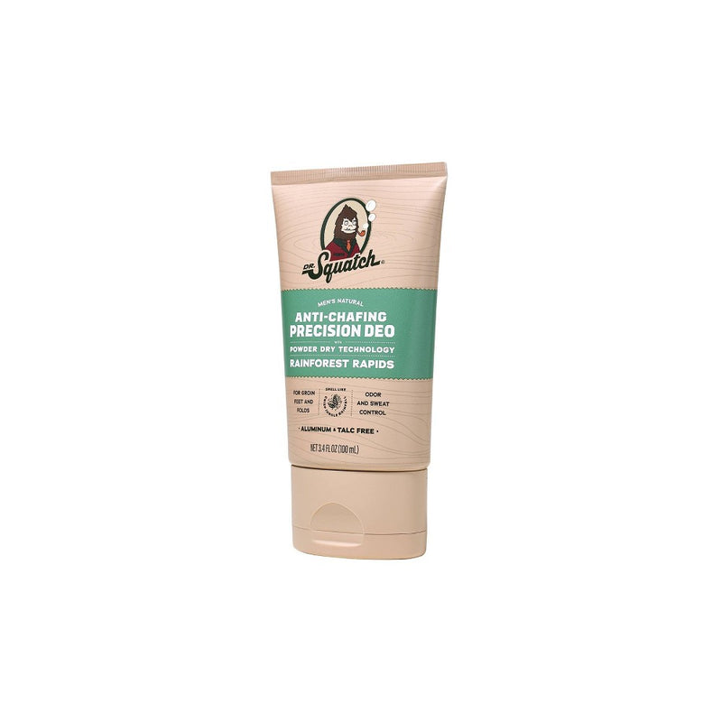DR. SQUATCH Men's Natural DeodorantAnti-Chafing Precison - Rainforest Rapids - 3.4 fl oz