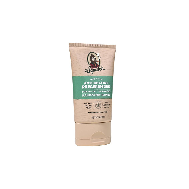 DR. SQUATCH Men's Natural DeodorantAnti-Chafing Precison - Rainforest Rapids - 3.4 fl oz