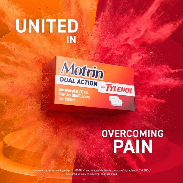 Motrin Acetaminophen Dual Action with Tylenol Pain Reliever - 20ct
