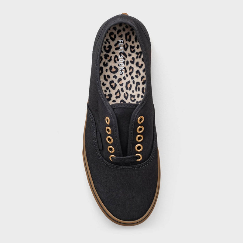 FLAT SOCKS No Show Cushioned Socks - Leopard
