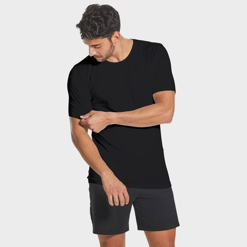 Pair of Thieves Men's 2pk Crewneck Undershirt - Black XL