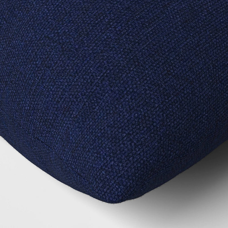 18"x18" Outdoor Square Decorative Pillow Cover Navy Blue - Threshold