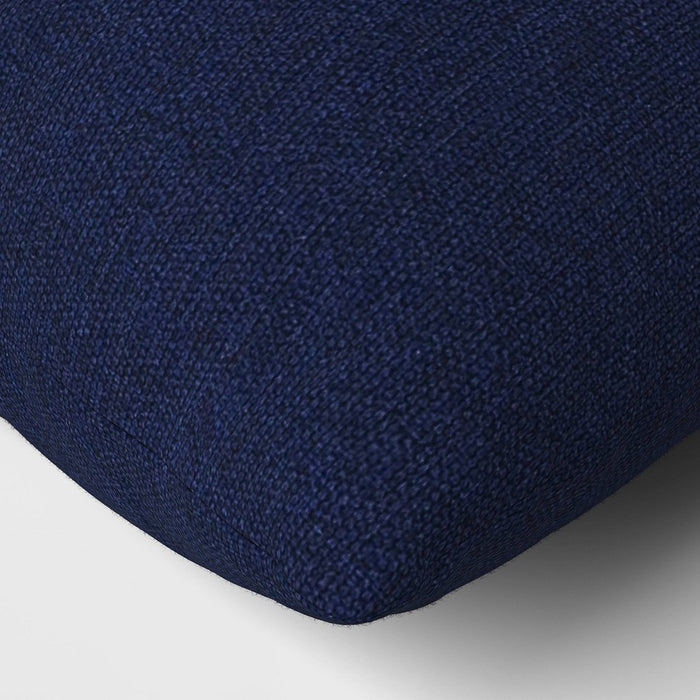 18"x18" Outdoor Square Decorative Pillow Cover Navy Blue - Threshold