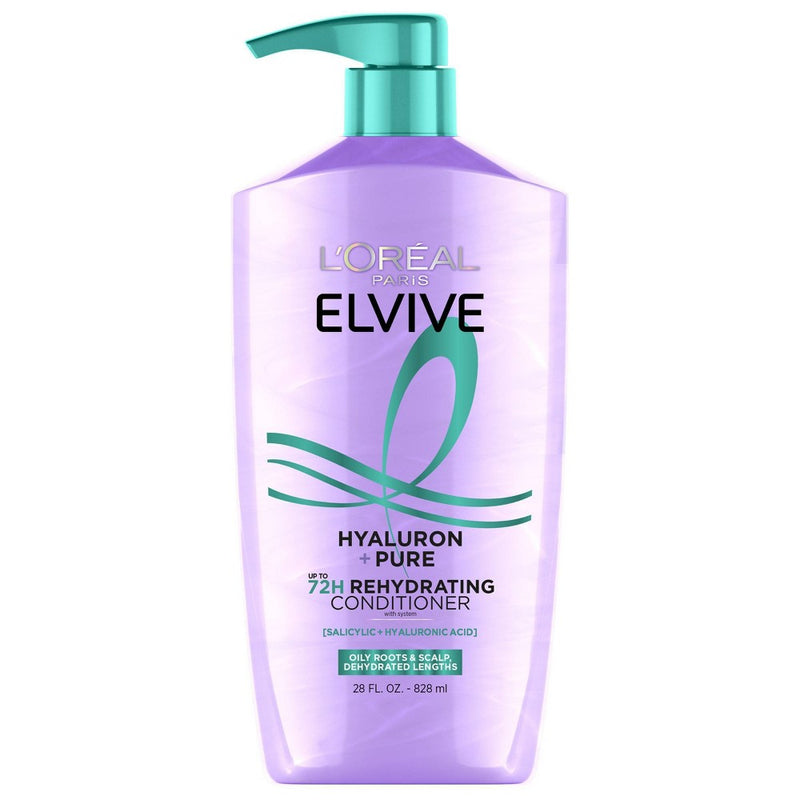 L'Oreal Paris Elvive Hyaluron Pure Rehydrating Conditioner for Oily Hair - 28 fl oz