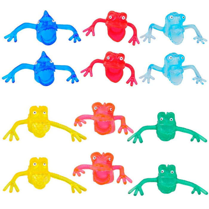 12ct Finger Puppets - Spritz: Plastic Finger Toys for Kids & Adults, Choking Hazard Warning, Ages 4+