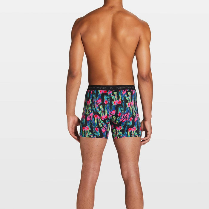 Pair of Thieves Men's Super Fit Flamingo Boxer Briefs - Pink L