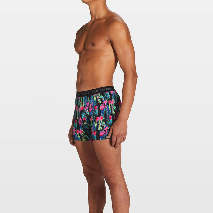 Pair of Thieves Men's Super Fit Flamingo Boxer Briefs - Pink L