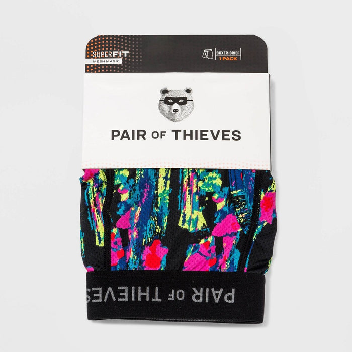 Pair of Thieves Men's Super Fit Flamingo Boxer Briefs - Pink L