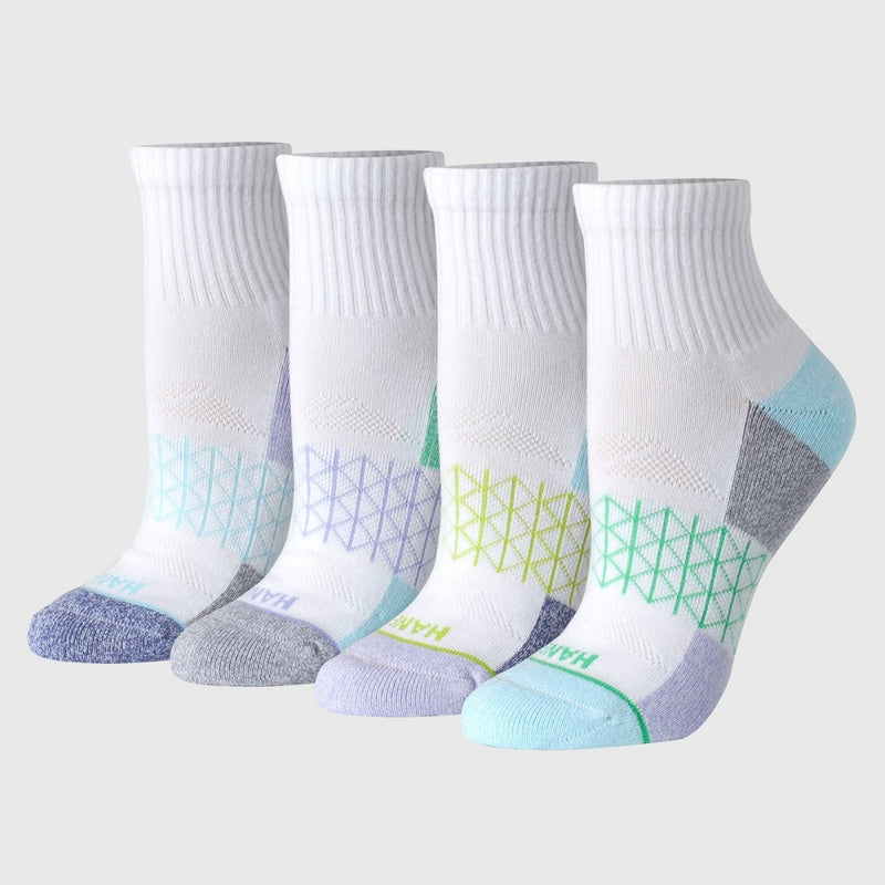 Hanes Women's Absolute Active 4pk Ankle Socks - Assorted Color 5-9