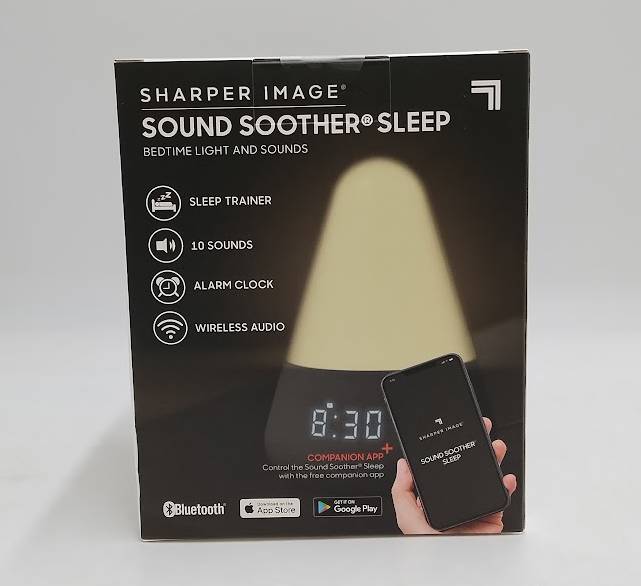 Sharper Image Sleep Soother Bedtime Therapy Light Electric Sound Machine