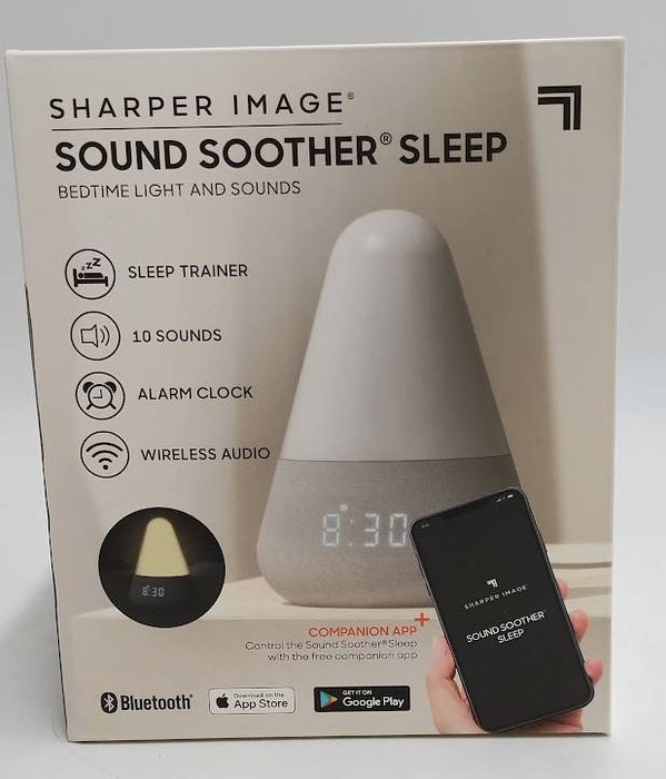 Sharper Image Sleep Soother Bedtime Therapy Light Electric Sound Machine
