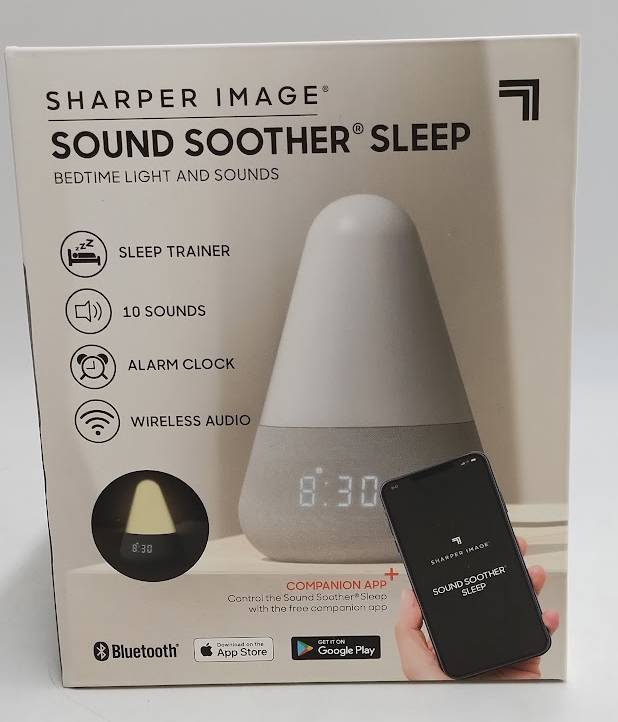 Sharper Image Sleep Soother Bedtime Therapy Light Electric Sound Machine