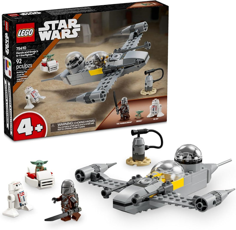 LEGO Star Wars The Mandalorian Mando and Grogu's N-1 Starfighter 75410