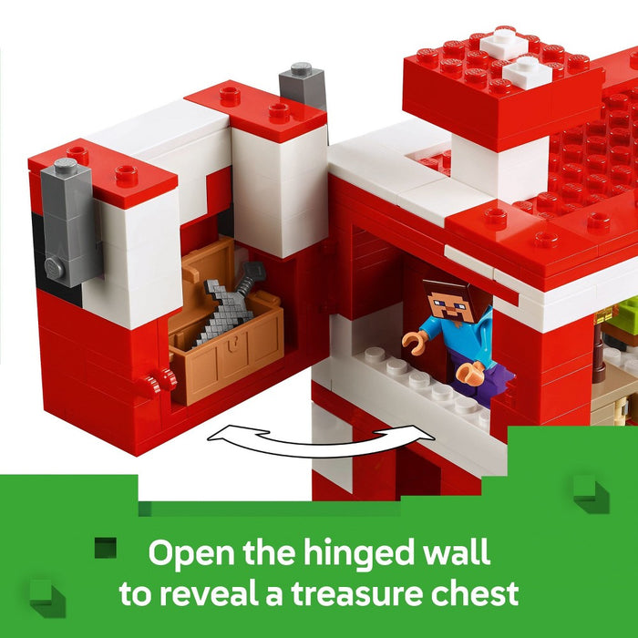 LEGO Minecraft The Mooshroom House Toy Figures and Building Playset 21270