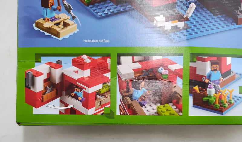 LEGO Minecraft The Mooshroom House 21270 SEE DETAILS.