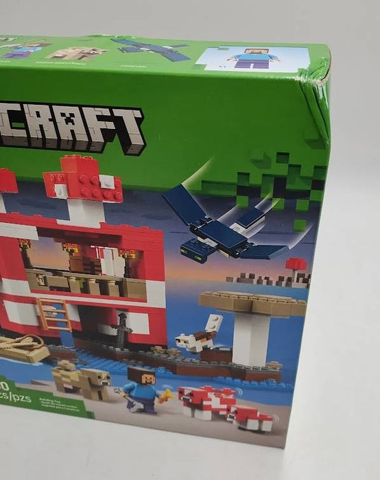 LEGO Minecraft The Mooshroom House Toy Figures and Building Playset 21270.SEE DETAILS.