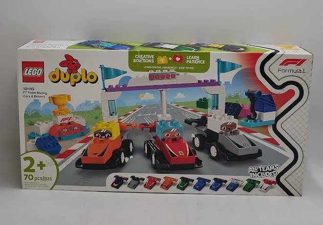 LEGO DUPLO Town F1 Team Race Cars & Drivers Building Toy 10445 SEE DETAILS