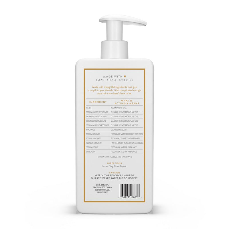 Native Limited Edition Sugar Cookie Strengthening Shampoo - 16.5 fl oz