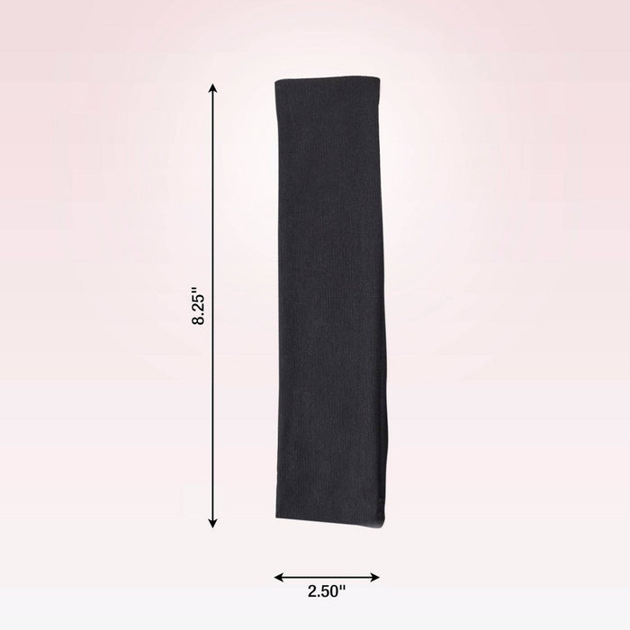scunci No Damage Stretch Fabric Headbands - Black - All Hair - 5pk