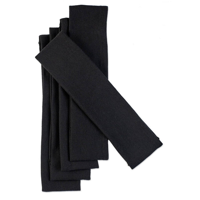scunci No Damage Stretch Fabric Headbands - Black - All Hair - 5pk