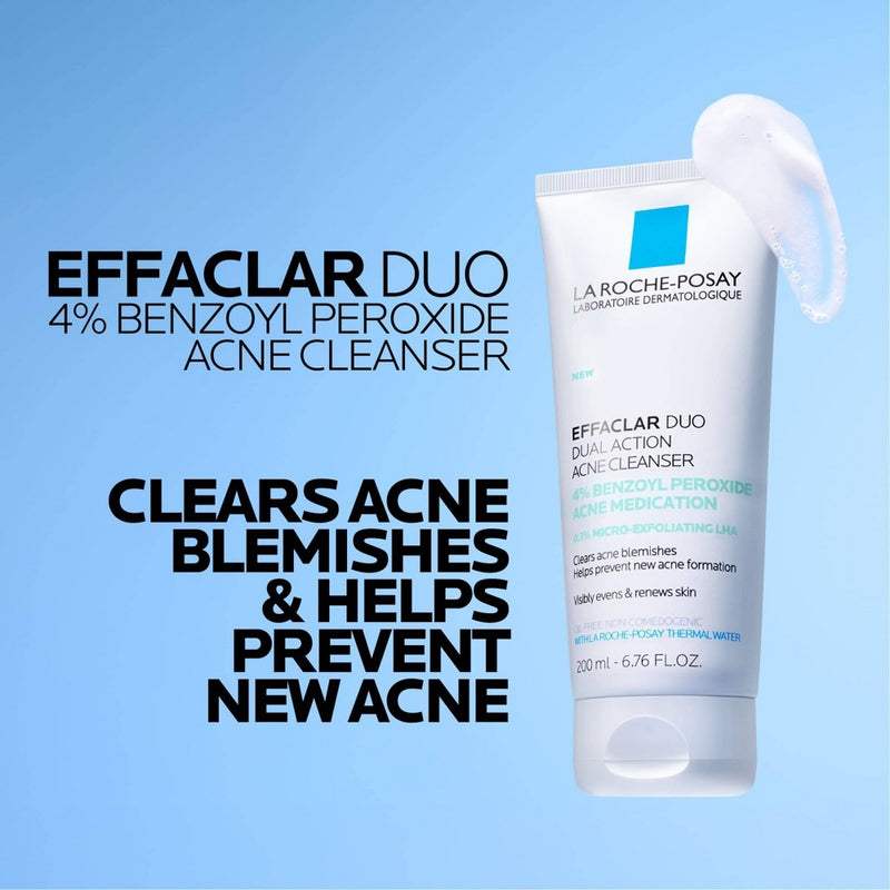 La Roche Posay Effaclar Duo Dual Action Acne Cleanser - 6.7 fl oz.EXP 10/26.