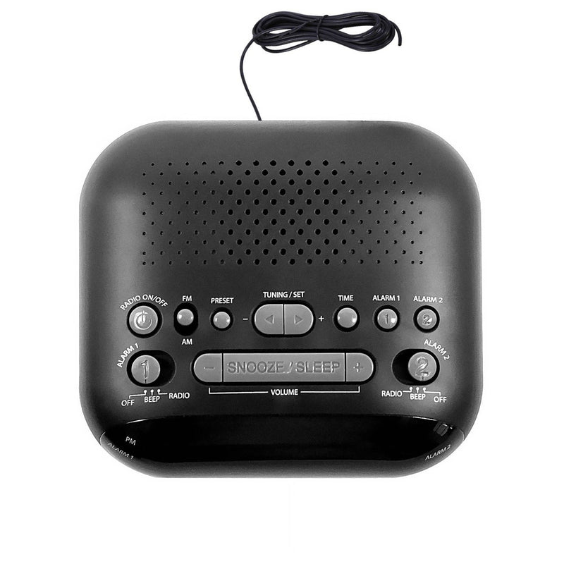 Sharp Digital Dual Alarm Clock with AM/FM Radio