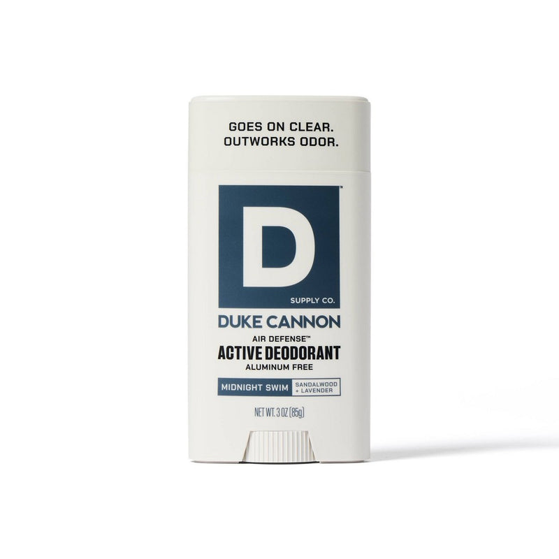 Duke Cannon Supply Co. Air Defense Active Aluminum-Free Deodorant Stick for Men - Midnight Swim - 3oz