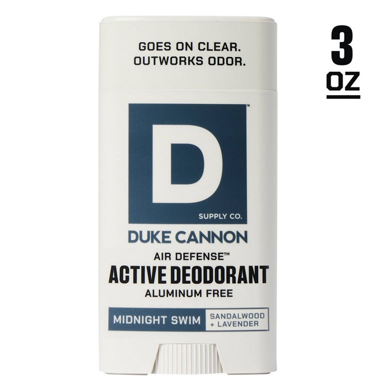 Duke Cannon Supply Co. Air Defense Active Aluminum-Free Deodorant Stick for Men - Midnight Swim - 3oz