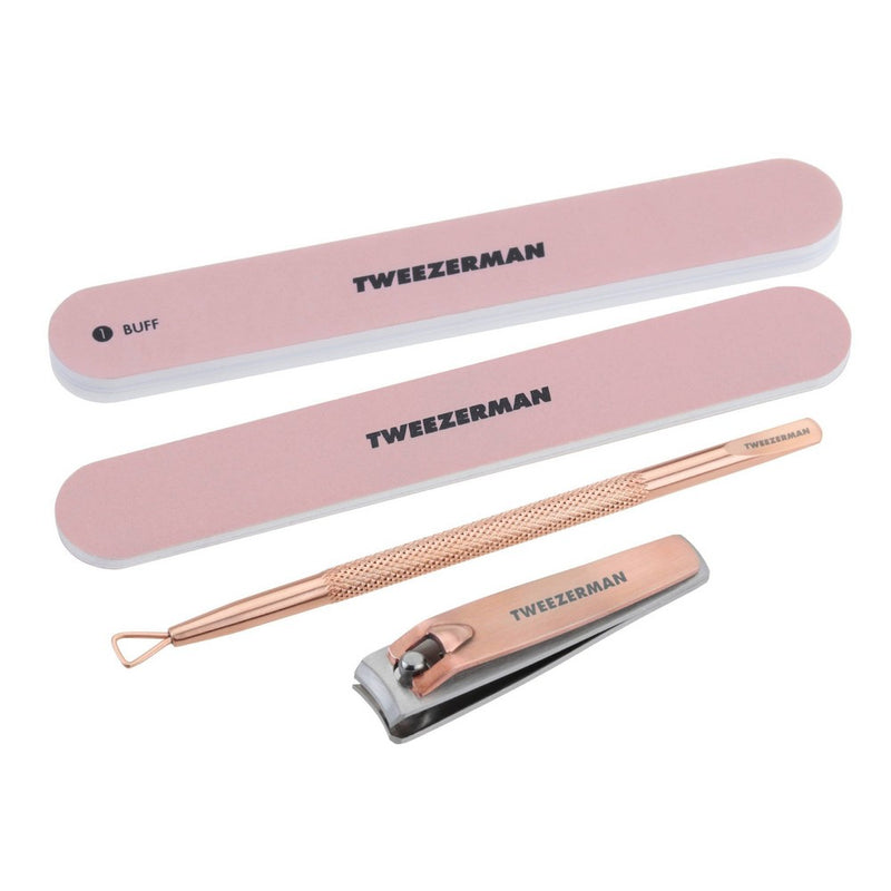 Tweezerman Rose Gold Manicure Kit - 4pc