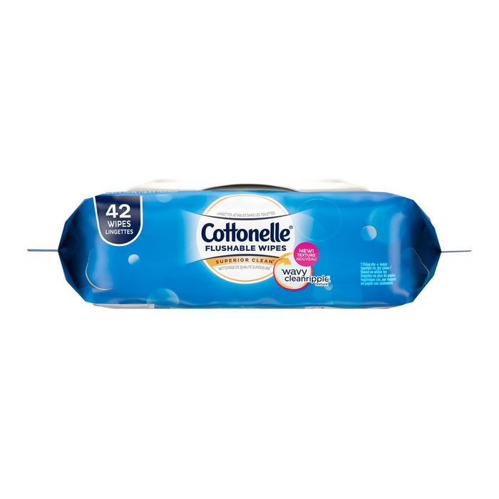 Cottonelle Flushable Cleansing Cloths Rigid Flip Top 42 ct