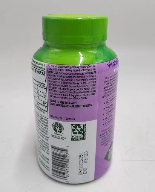 Vitafusion Extra Strength Melatonin Blackberry 120ct EXP 02/2026