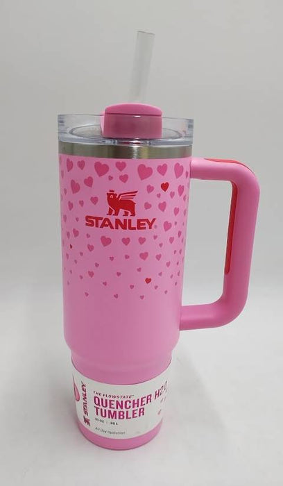 Stanley 30 oz Stainless Steel H2.0 Flowstate Quencher Tumbler Sweet Hearts