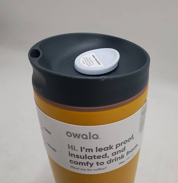 Owala 20oz Stainless Steel SmoothSip Travel Mug - Golden Quest READ DESCRIPTION