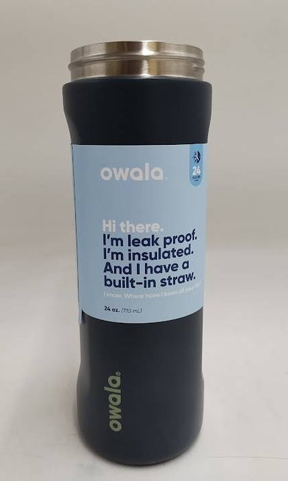 Owala 24oz FreeSip Stainless Steel Water Bottle - Navy Nights READ DESCRIPTION