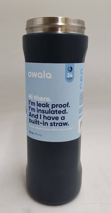 Owala 24oz FreeSip Stainless Steel Water Bottle - Navy Nights READ DESCRIPTION