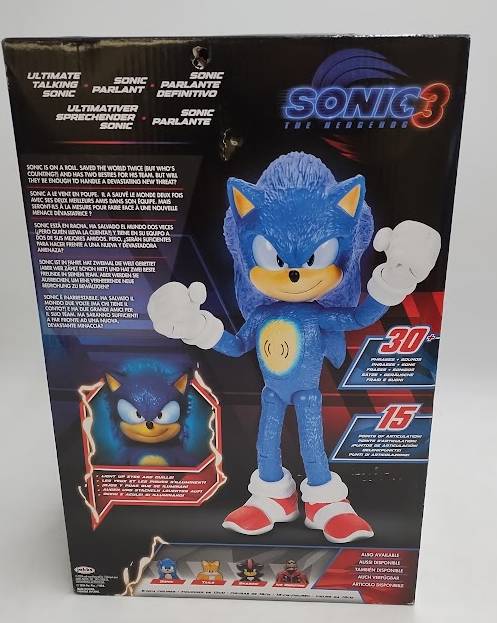 Sonic the Hedgehog 3 Ultimate Talking Sonic Figure.SEE DETAILS.
