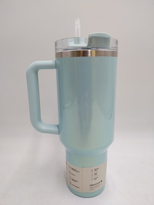 Stanley 40 oz Stainless Steel H2.0 Flowstate Quencher Tumbler Blueberry Milk