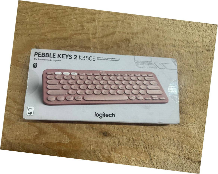 Logitech K380 Multi Device Bluetooth Scissor Keyboard - Pink