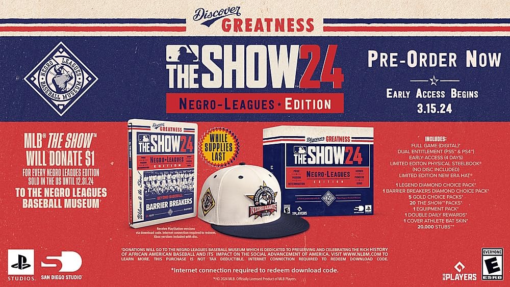 MLB The Show 24: The Negro Leagues Edition - PlayStation 4/5