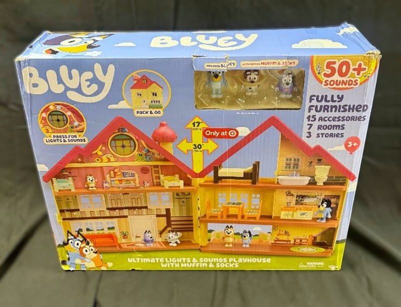 Bluey Ultimate Lights & Sounds Playhouse Muffin & Socks Target Exc. SEE DETAILS