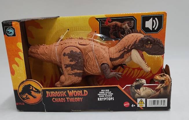 Jurassic World Chaos Theory: Wild Roar Kryptops Figure, Strike Attack & Sound Dinosaur.SEE DETAILS.