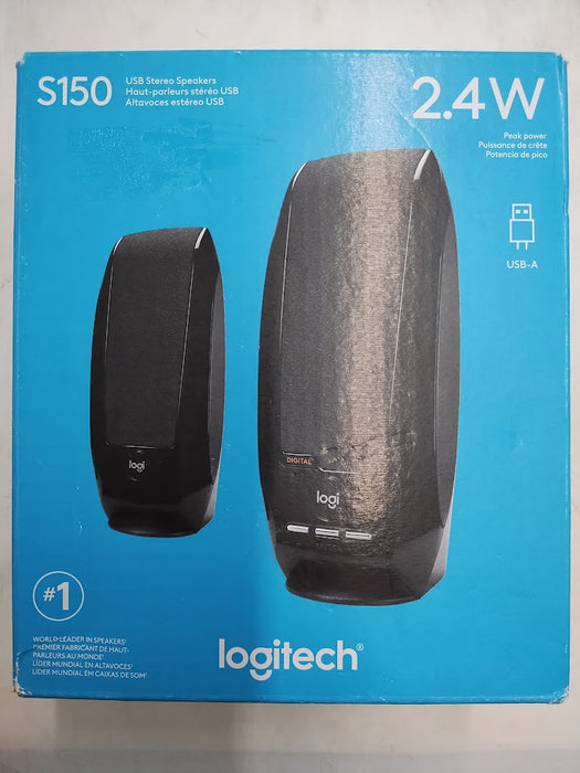 Logitech S150 USB Stereo Speakers for Desktop or Laptop - Black SEE DETAILS