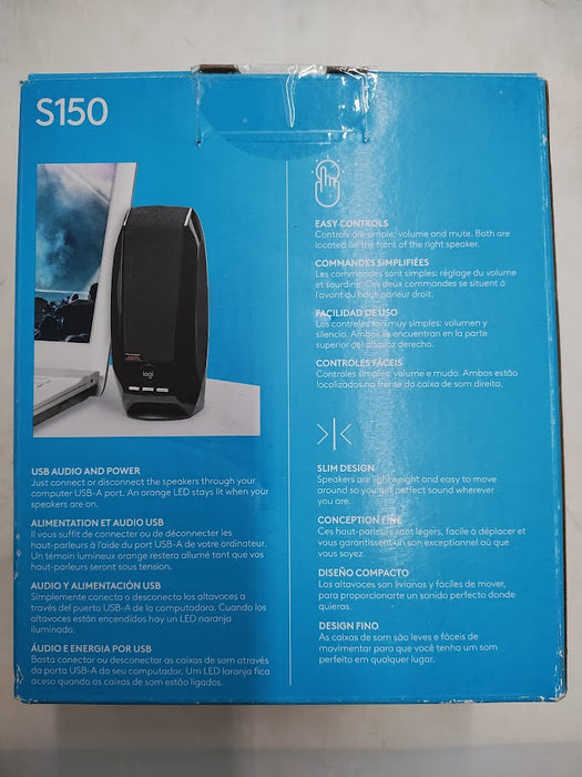 Logitech S150 USB Stereo Speakers for Desktop or Laptop - Black SEE DETAILS