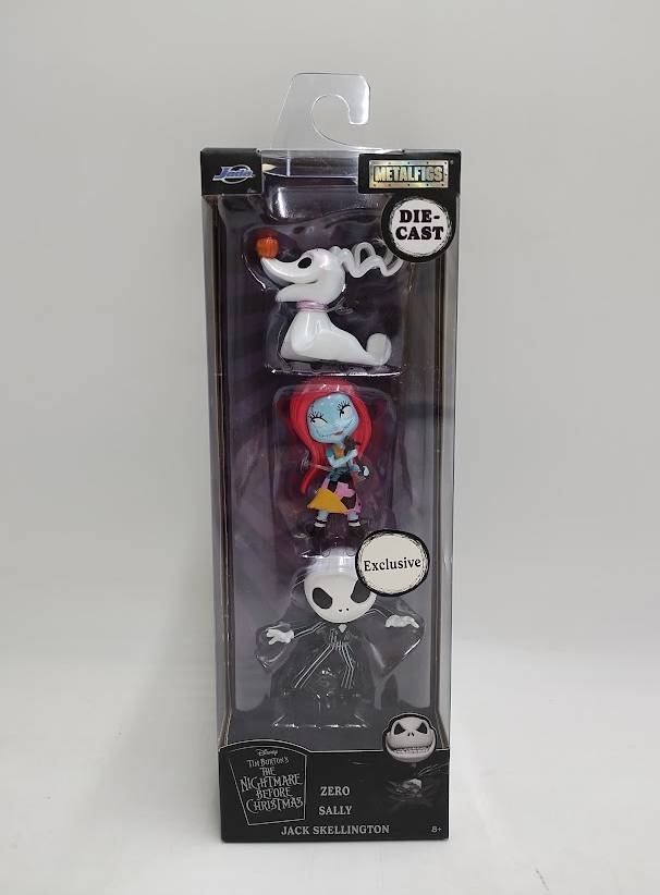 Metalfigs DieCast Nightmare Before Christmas 3-Pack Jack Sally Zero 801310356388