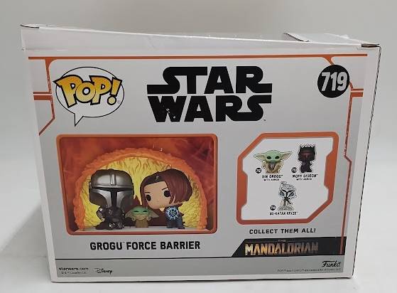 Funko POP! Star Wars Mandalorian Grogu Force Barrier Bobblehead Figures.SEE DETAILS.