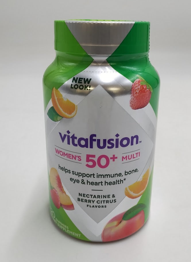Vitafusion Women's 50+ Daily Multivitamin, Gummy Vitamins, 120 Ct EXP:04/2026