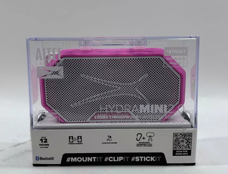 Altec Lansing HydraMini 2.0 Bluetooth Speaker - Barbie Pink